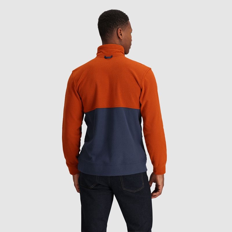 Outdoor Research Trail Mix Snap II Pullover Herren Orange Navy | Österreich-472OZQBWT