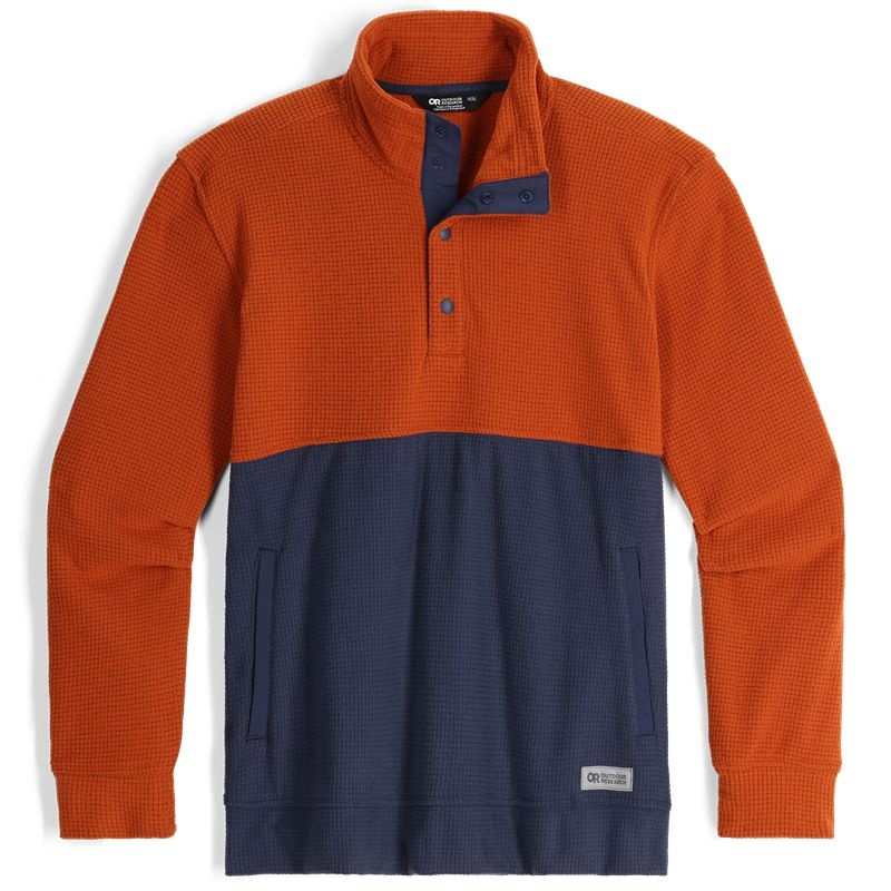 Outdoor Research Trail Mix Snap II Pullover Herren Orange Navy | Österreich-472OZQBWT