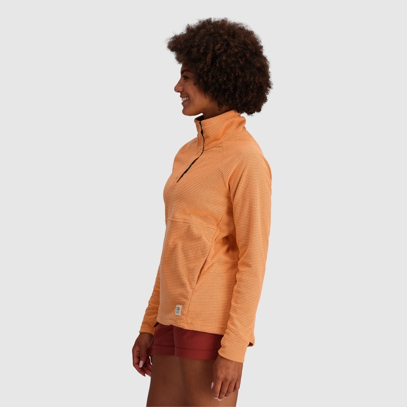 Outdoor Research Trail Mix Snap Pullover Damen Orange | Österreich-029LRHMJW