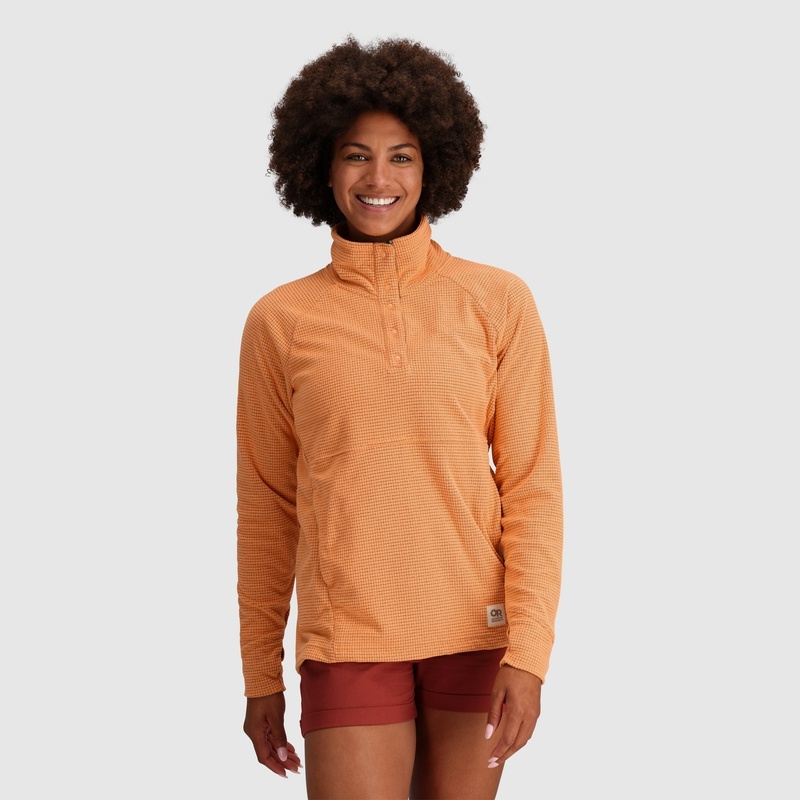 Outdoor Research Trail Mix Snap Pullover Damen Orange | Österreich-029LRHMJW