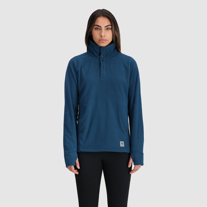 Outdoor Research Trail Mix Snap Pullover Damen Dunkelblau | Österreich-824OJVNQS