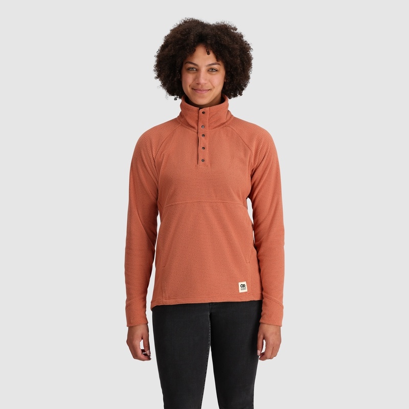 Outdoor Research Trail Mix Snap Pullover Damen Orange | Österreich-359VIDHBE