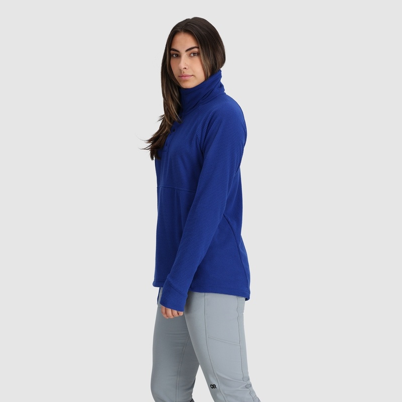 Outdoor Research Trail Mix Snap Pullover Damen Blau | Österreich-056MGHRXL