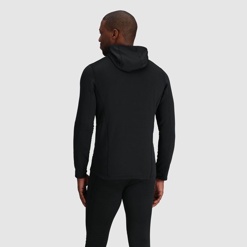 Outdoor Research Vigor Grid Fleece Full Zip Hoodie Herren Schwarz | Österreich-109GXESVI