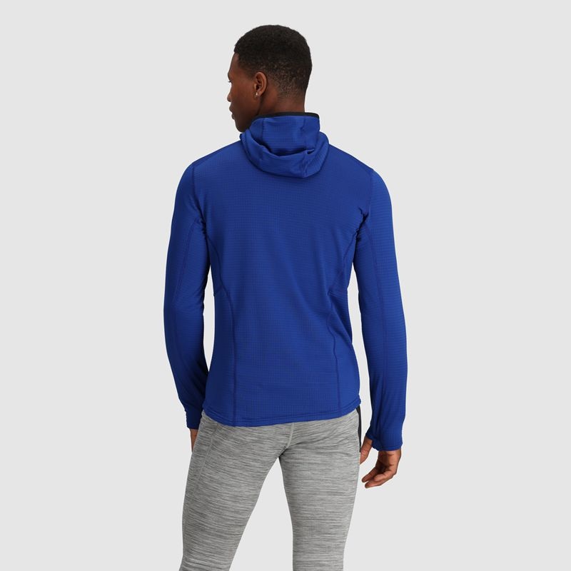 Outdoor Research Vigor Grid Fleece Full Zip Hoodie Herren Blau | Österreich-094EUPQBS