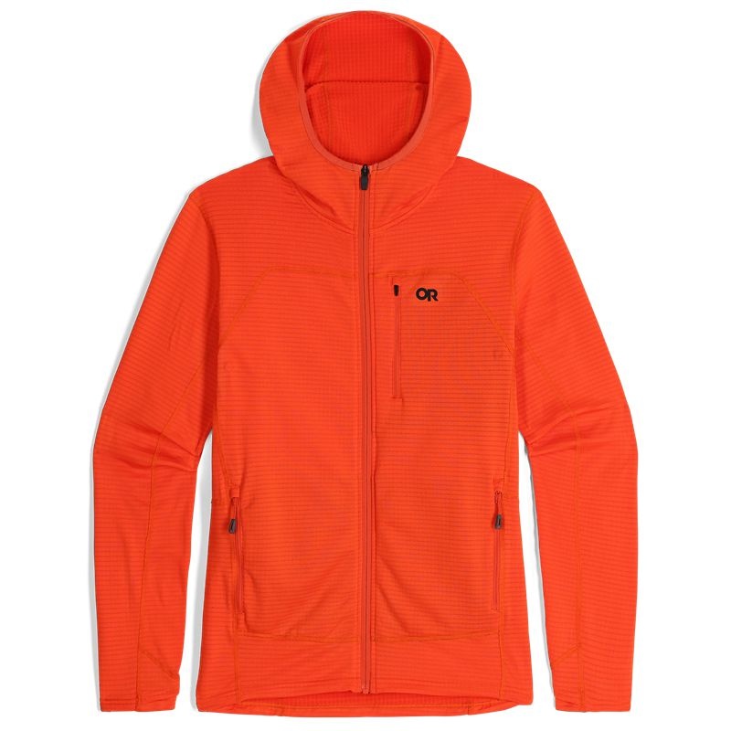 Outdoor Research Vigor Grid Fleece Full Zip Hoodie Herren Orange | Österreich-158IEWFCK