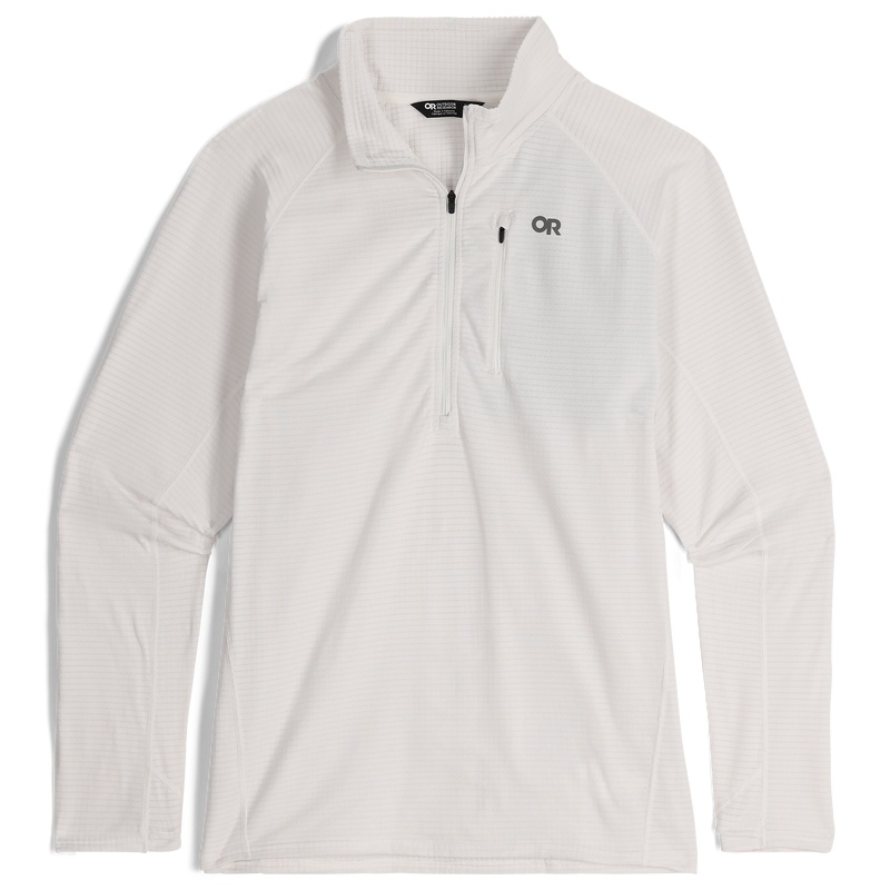 Outdoor Research Vigor Grid Half Zip-Plus Fleece Damen Weiß | Österreich-081BLNGUD