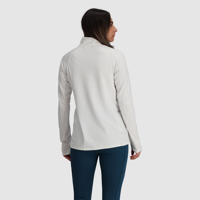 Outdoor Research Vigor Grid Quarter Zip Fleece Damen Weiß | Österreich-018IJAZCR