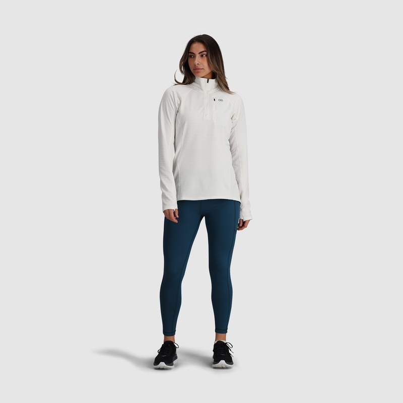 Outdoor Research Vigor Grid Quarter Zip Fleece Damen Weiß | Österreich-018IJAZCR