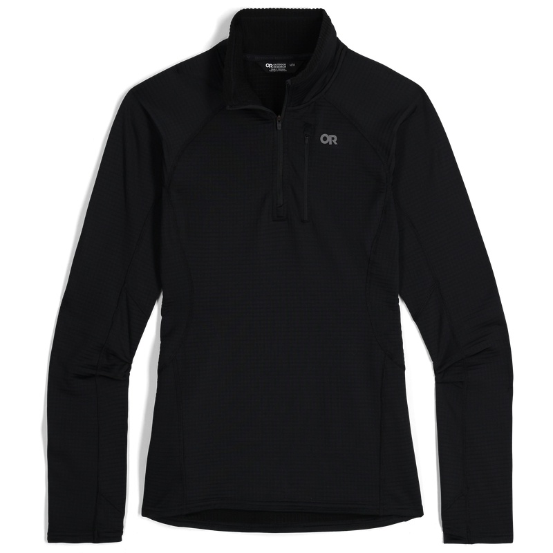 Outdoor Research Vigor Grid Quarter Zip Fleece Damen Schwarz | Österreich-860ITCUQY