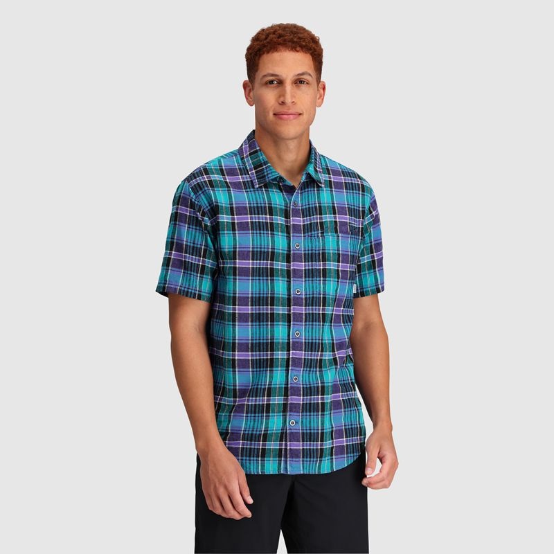 Outdoor Research Weisse Plaid Hemd Herren Türkis Lila | Österreich-941JHZXAS