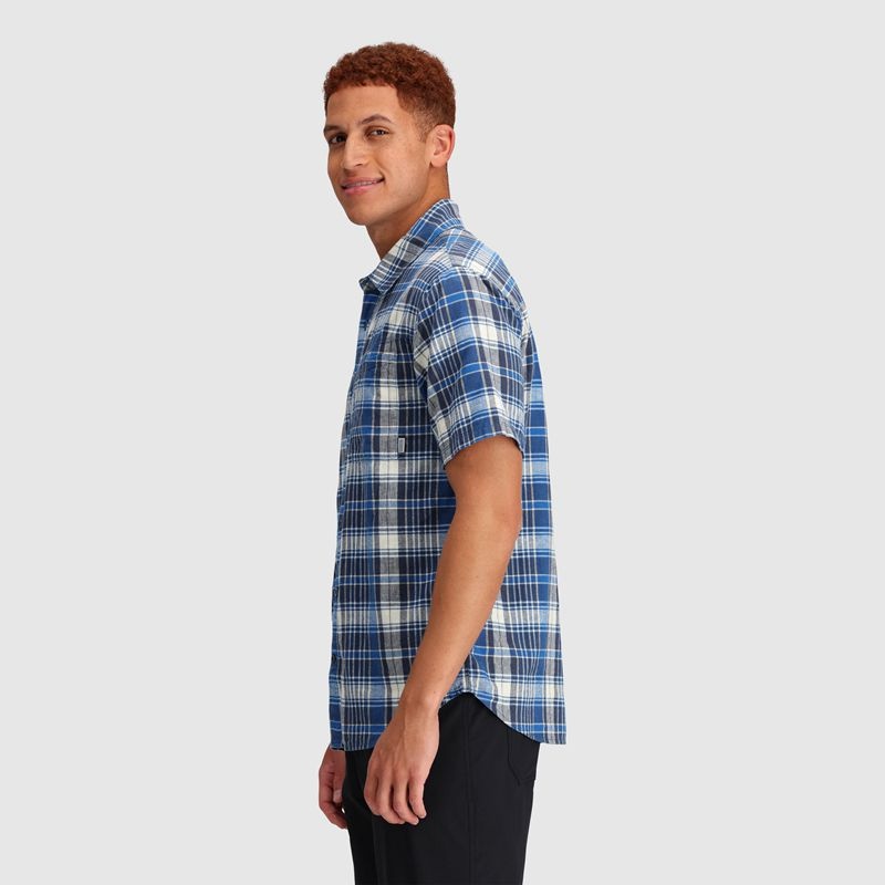 Outdoor Research Weisse Plaid Hemd Herren Blau Weiß | Österreich-463ARPCIW