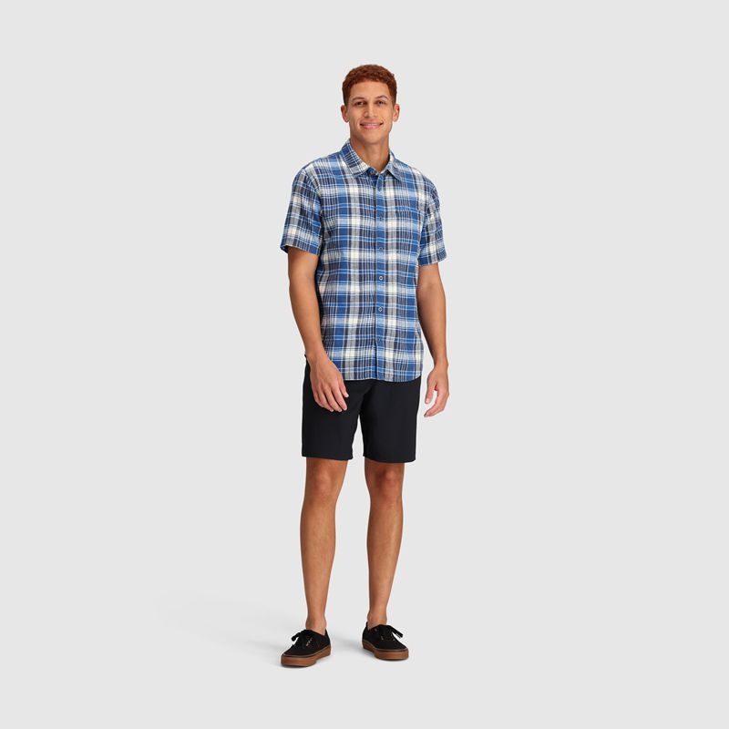 Outdoor Research Weisse Plaid Hemd Herren Blau Weiß | Österreich-463ARPCIW