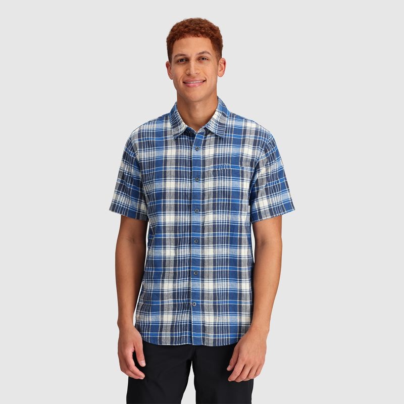 Outdoor Research Weisse Plaid Hemd Herren Blau Weiß | Österreich-463ARPCIW